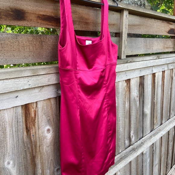 Aritzia Wilfred Shimmer Satin Dress Size 8 - Picture 6 of 8